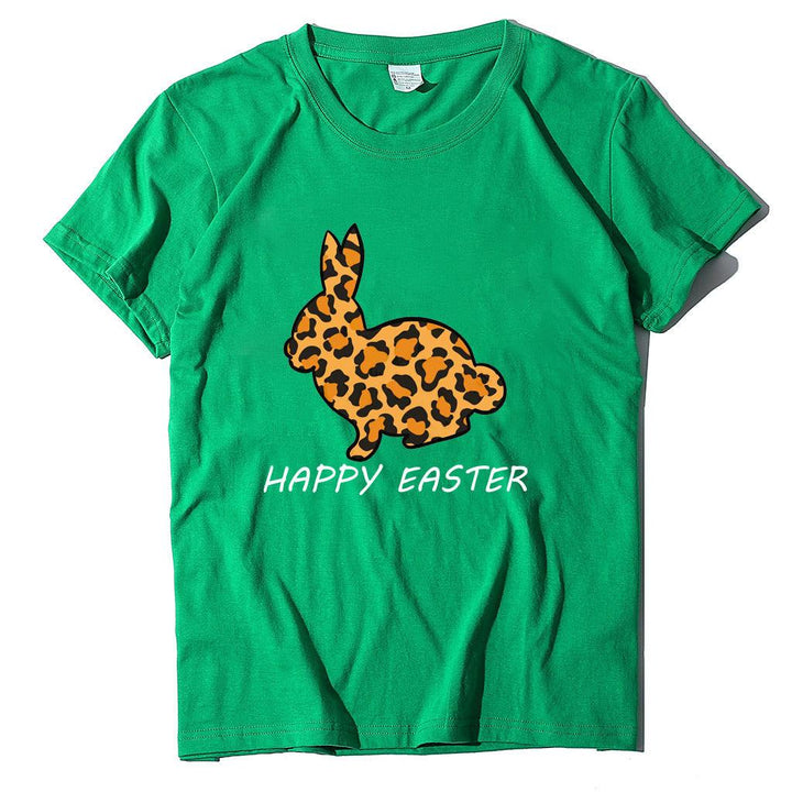 European And American Women's Easter Bunny Printed Short Sleeves - Super Amazing Store