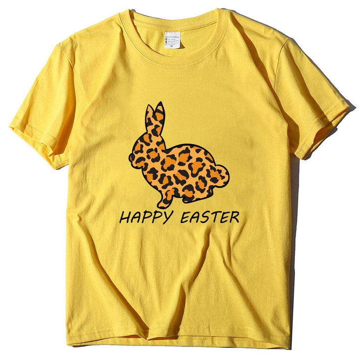 European And American Women's Easter Bunny Printed Short Sleeves - Super Amazing Store