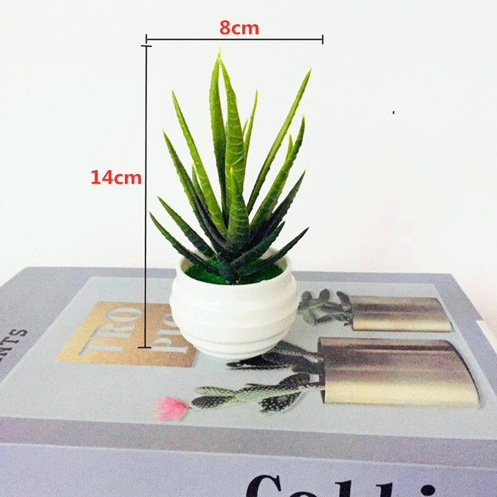 Artificial Green Plants Potted Artificial Flowers Small Ornaments-Super Amazing Store