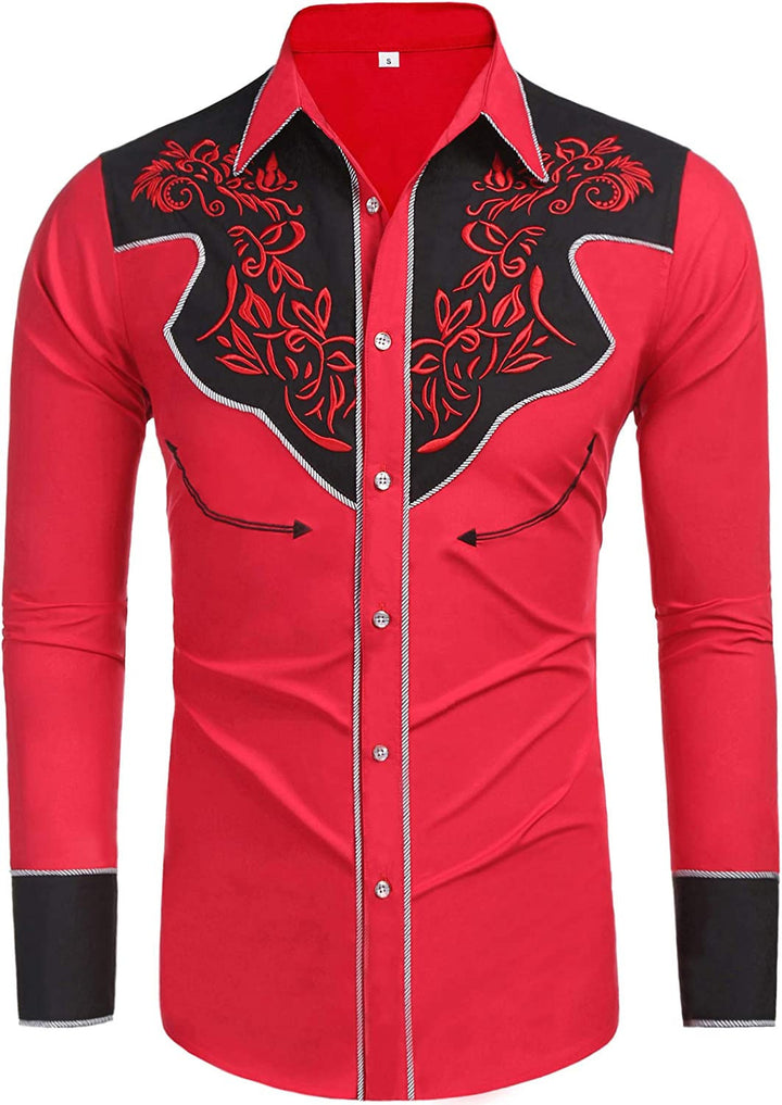 Men's Outdoor Casual Polo Collar Long Sleeve Button Printed Top Super Amazing Store