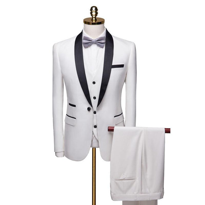 Men 3 Pieces Suit Set Men Wedding Suits Groom Tuxedos - Super Amazing Store