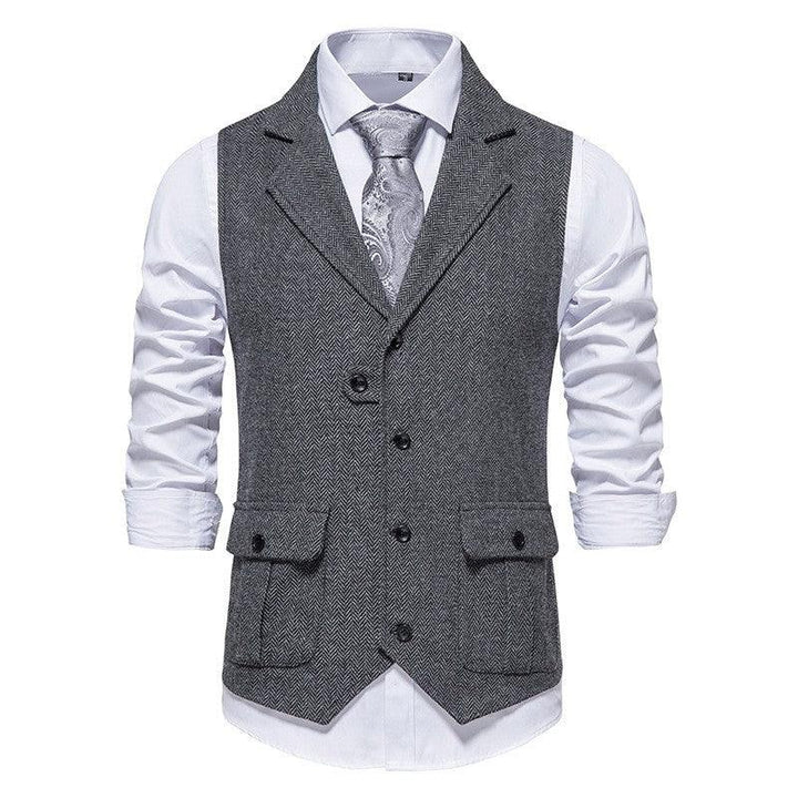 European Single Breasted Retro Vest Men - Super Amazing Store