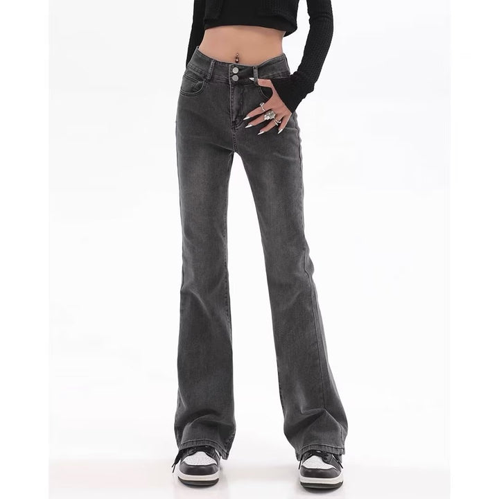 Retro American Slightly Flared Jeans Women - Super Amazing Store