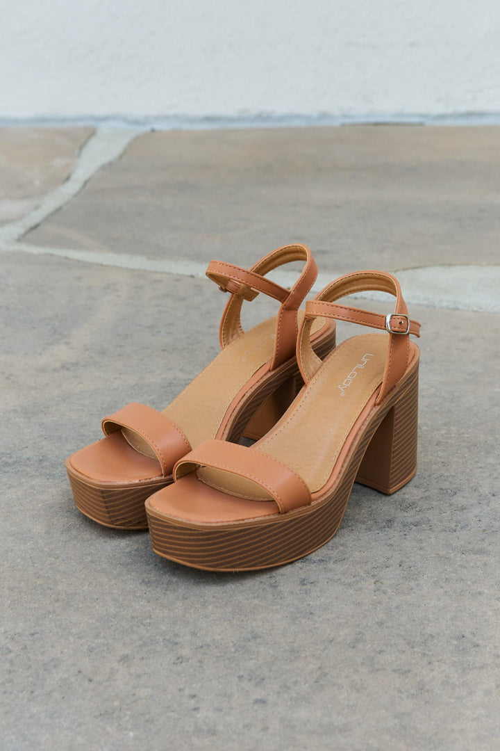 Weeboo Feel It Platform Heel Sandals Trendsi