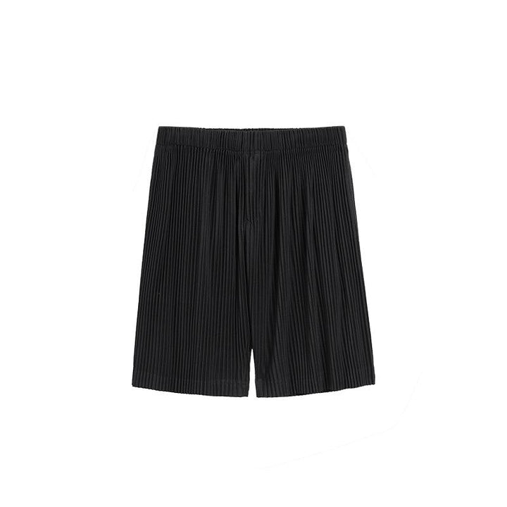 Thin Loose Casual Pants Pleated Elastic Waist Shorts For Men - Super Amazing Store