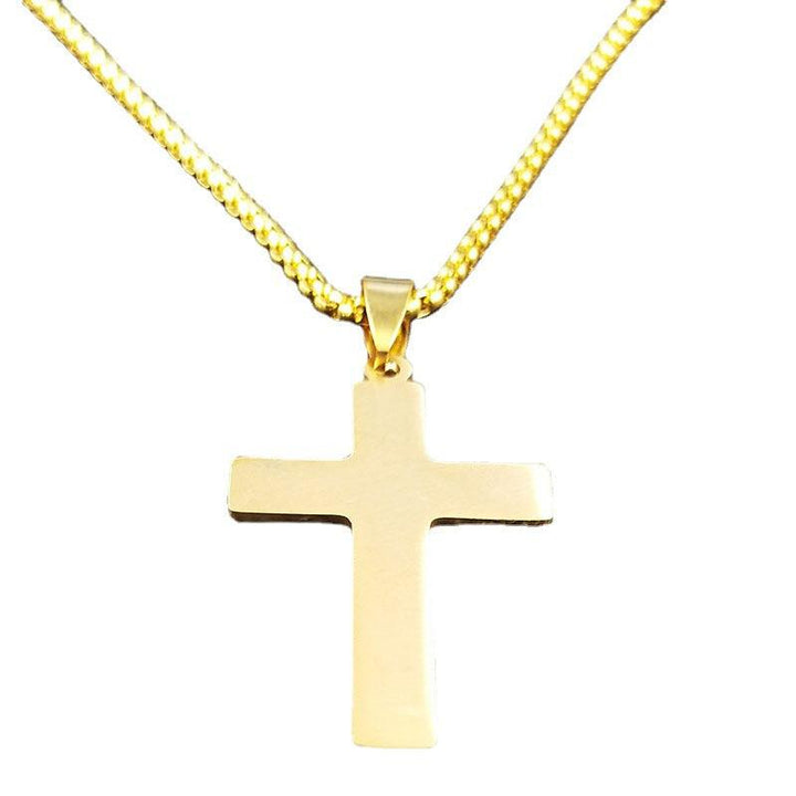 Popular Titanium Steel Cross Pendant Snake Bones Chain Necklace - Super Amazing Store