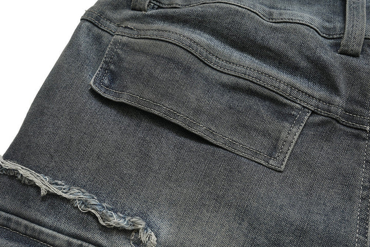 Men's Multi-pocket Bell-bottom Jeans Super Amazing Store