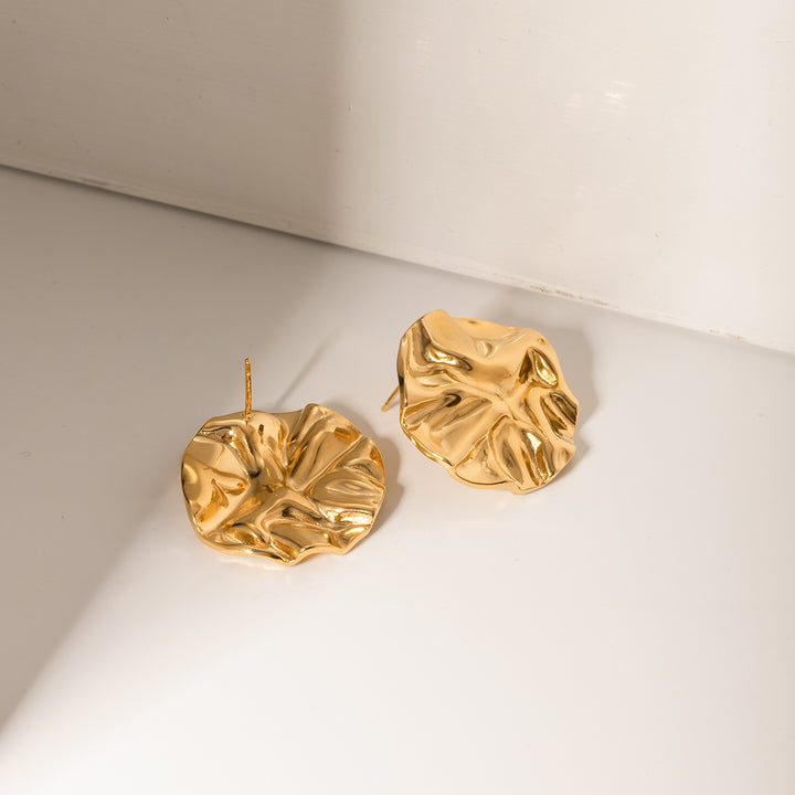 18K Gold-Plated Stud Earrings Trendsi