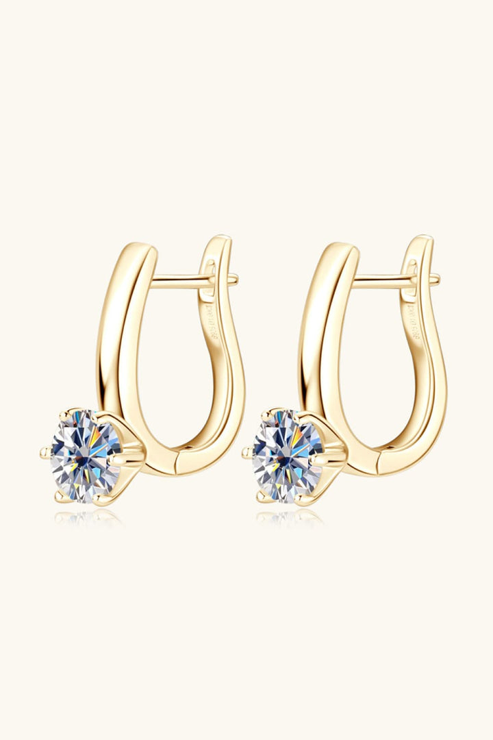 2 Carat Moissanite 925 Sterling Silver Earrings Trendsi