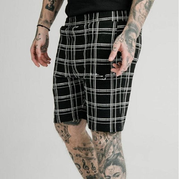 Summer Striped Casual Shorts Straight Leg Cropped Pants Men - Super Amazing Store