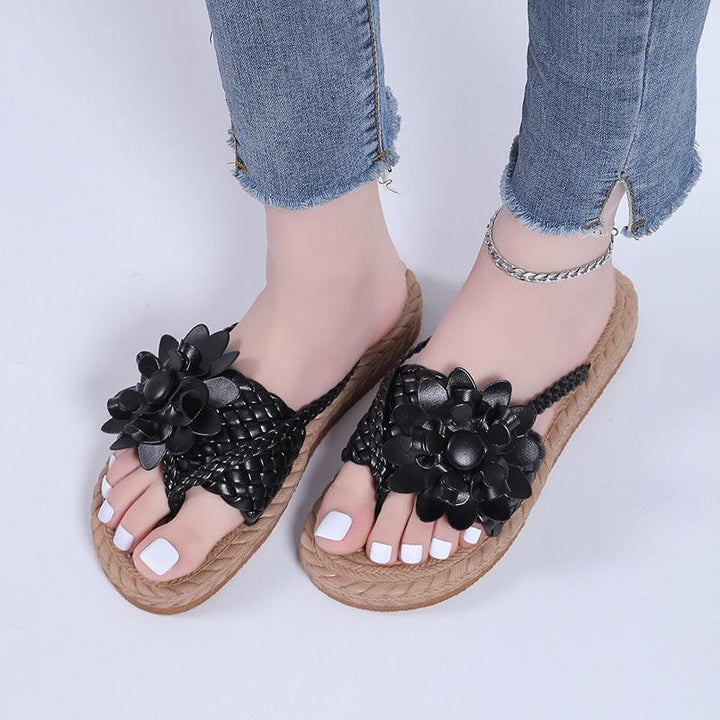 Flower Slippers Home Outdoor Sandals Beach Slippers - Super Amazing Store