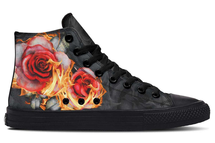 Printed Couple High-top Canvas Shoes - Super Amazing Store