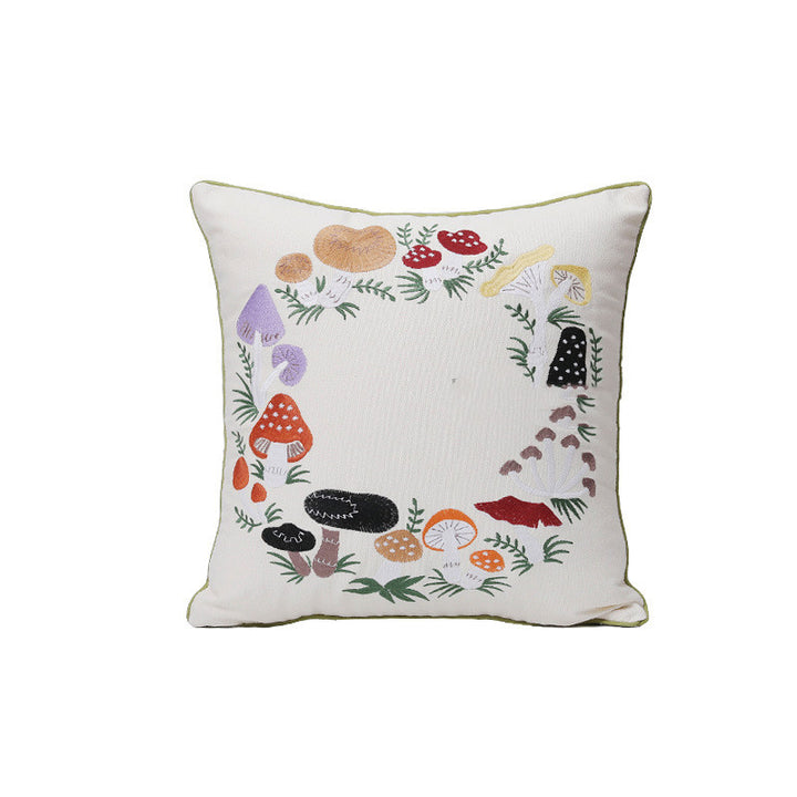 Home Embroidery Plants And Flowers Pillow - Super Amazing Store