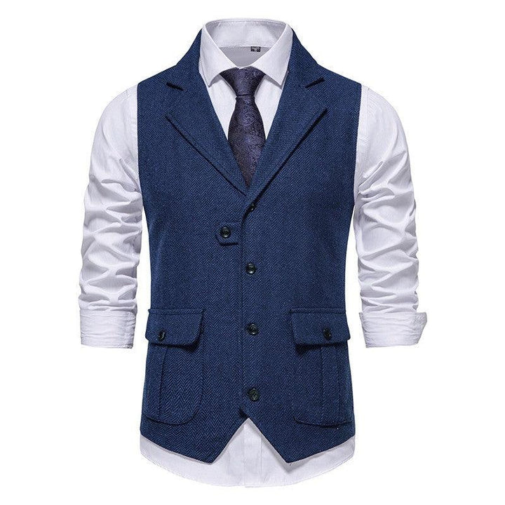 European Single Breasted Retro Vest Men - Super Amazing Store