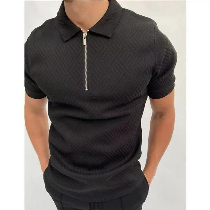 Fashion Men's Casual Short Sleeve Lapel Polo Shirt - Super Amazing Store