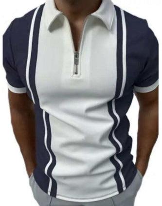 Fashion Men's Casual Short Sleeve Lapel Polo Shirt - Super Amazing Store
