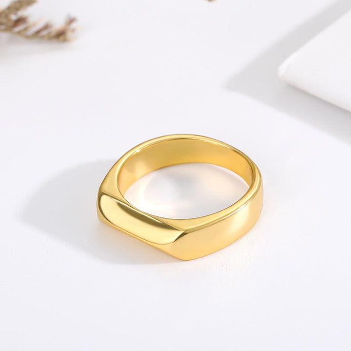 Fashion Simple Stainless Steel Love Irregular Ring For Women - Super Amazing Store