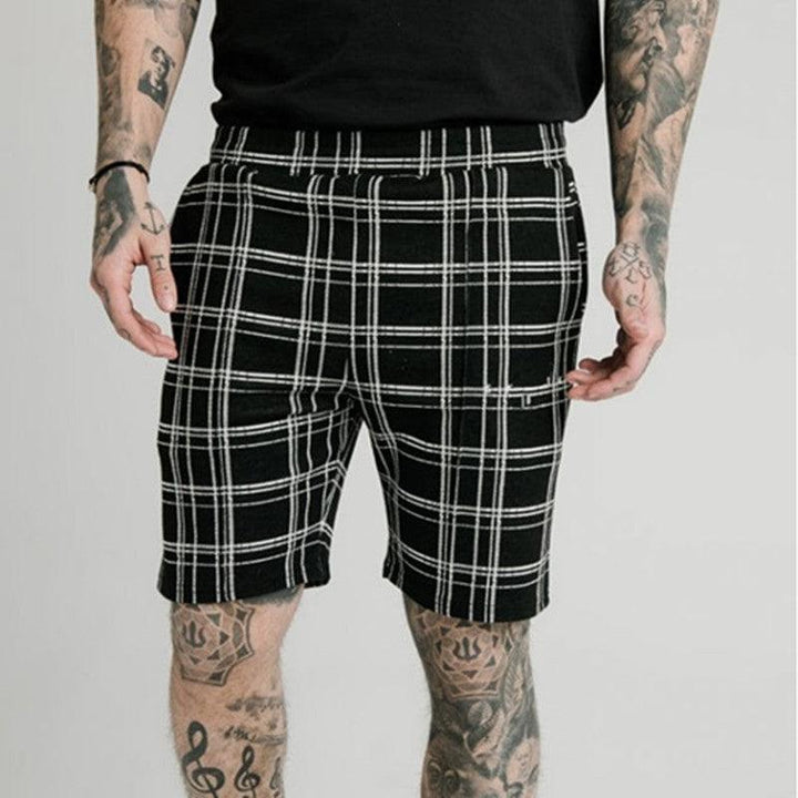 Summer Striped Casual Shorts Straight Leg Cropped Pants Men - Super Amazing Store