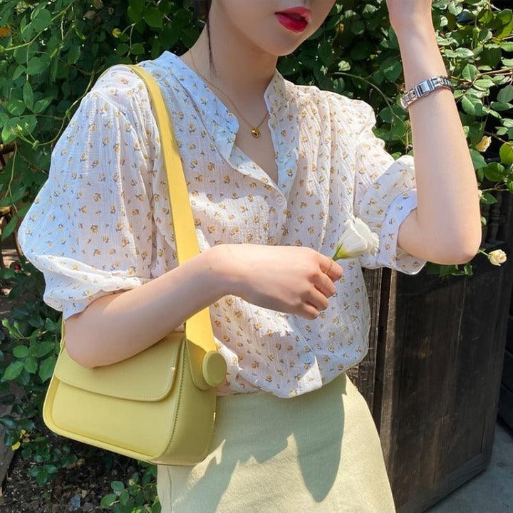 Summer Women Korean Style Loose Thin Shirt - Super Amazing Store