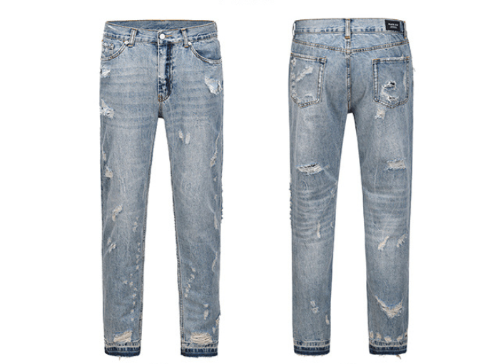 Destroy Insect Bite Men And Women Same Style High Street Fashion Jeans - Super Amazing Store