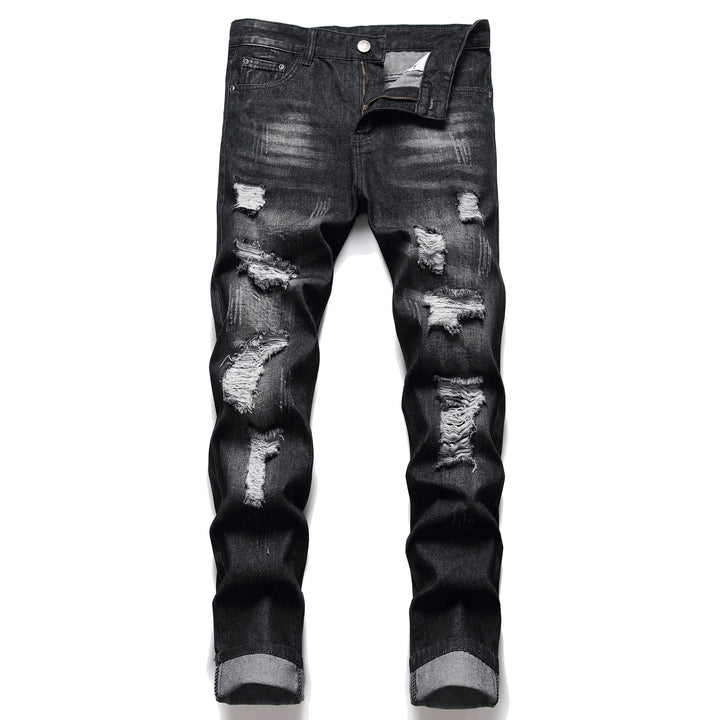 Men's Jeans Black Ripped Plus Size Washed-Super Amazing Store