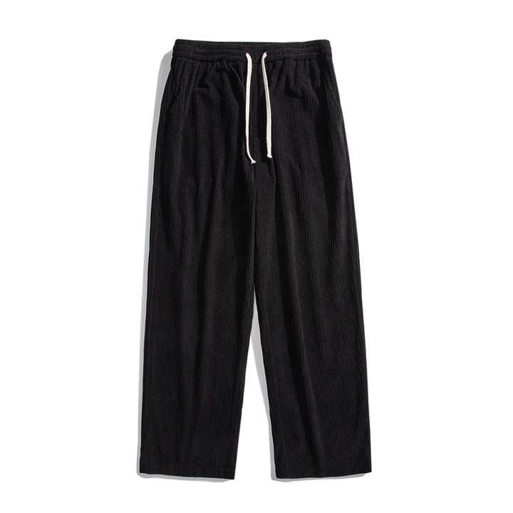 Fleece-lined Thick Loose Straight Corduroy Pants - Super Amazing Store