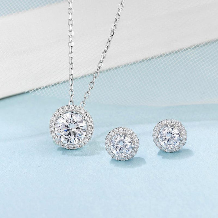 S925 Sterling Silver Moissanite Jewelry Set - Super Amazing Store