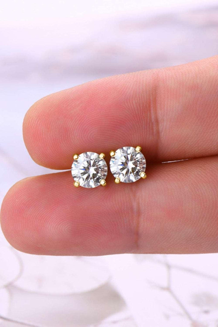 2 Carat Moissanite 925 Sterling Silver Stud Earrings - Super Amazing Store