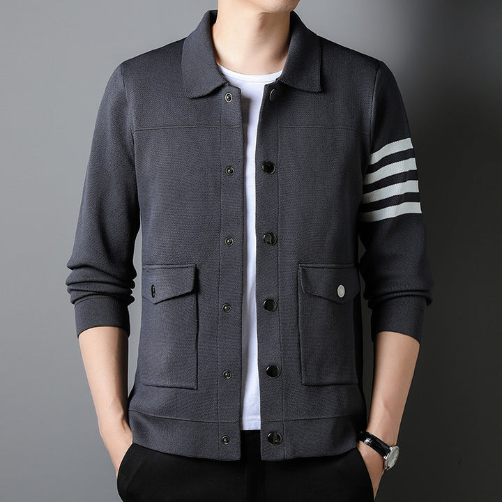 Men's Fashionable Jacket Knitwear Coat Q2