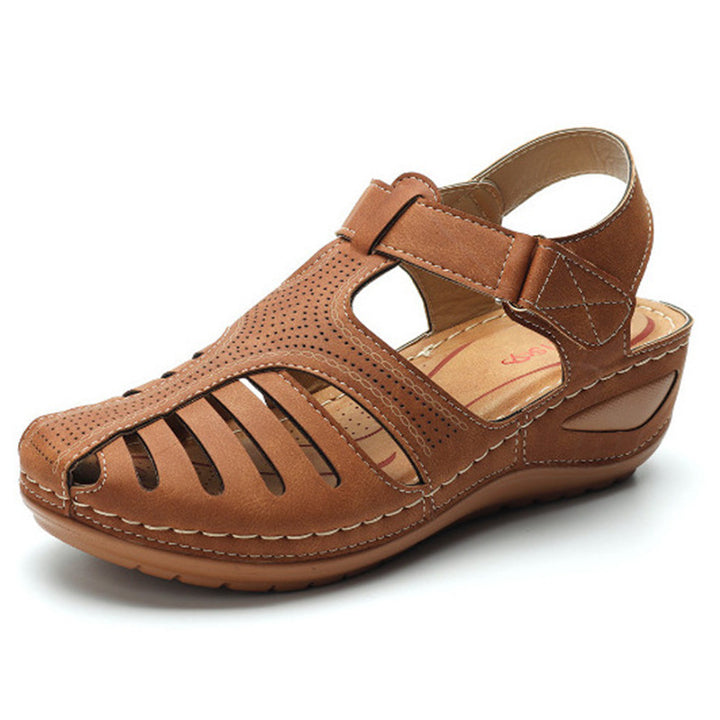 Retro Sandals Round Toe Wedge Sandals - Super Amazing Store