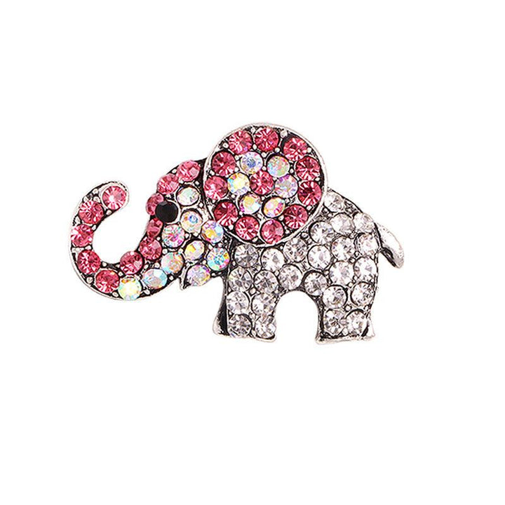 Full Diamond Elephant Brooch Cute Animal - Super Amazing Store