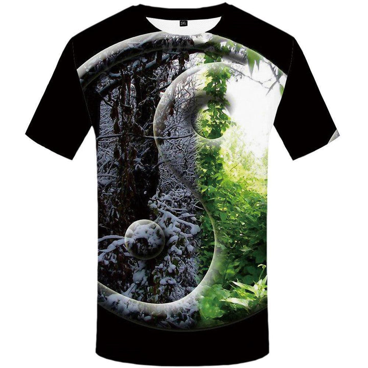 Gossip T-shirt Men's 3D Digital Printing Short Sleeve Round Neck Casual Top - Super Amazing Store