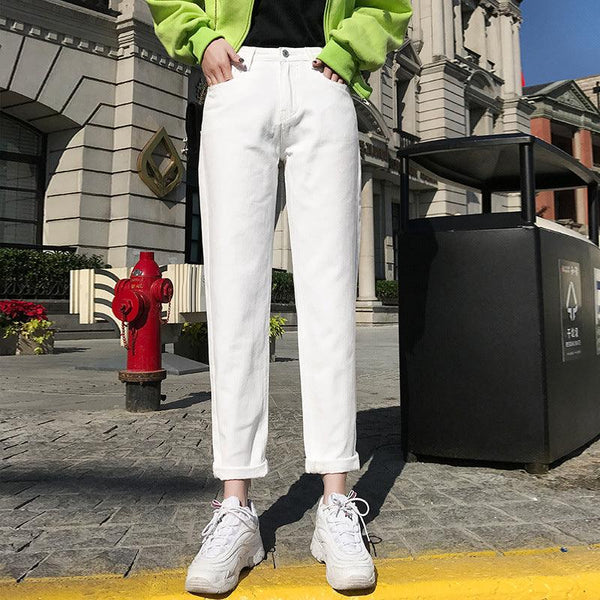 High-Waisted Pants For Women Casual Jeans Fashion Denim Trouser Streetwear - Super Amazing Store