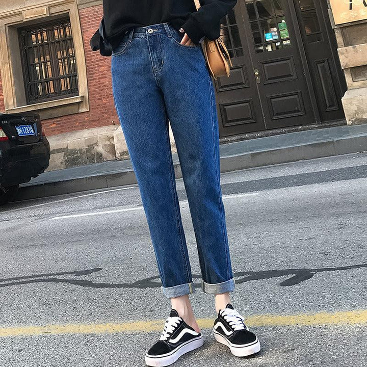 High-Waisted Pants For Women Casual Jeans Fashion Denim Trouser Streetwear - Super Amazing Store