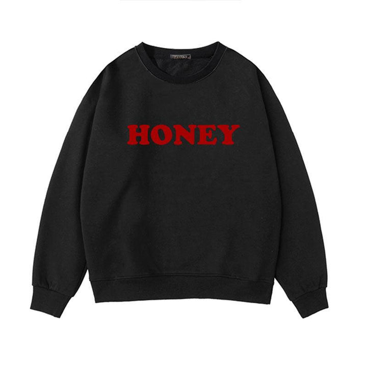 Honey Print Hoodies Winter Women - Super Amazing Store