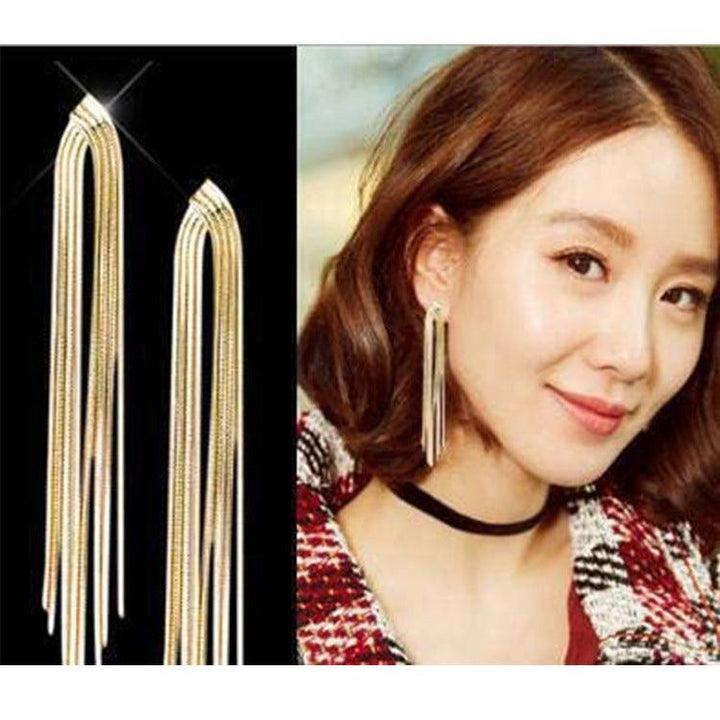 Long Fringe Earrings Female Accessories - Super Amazing Store