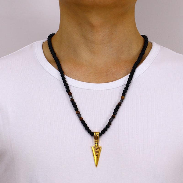 Magnet Diamond Stone Column Pendant Men's Necklace - Super Amazing Store