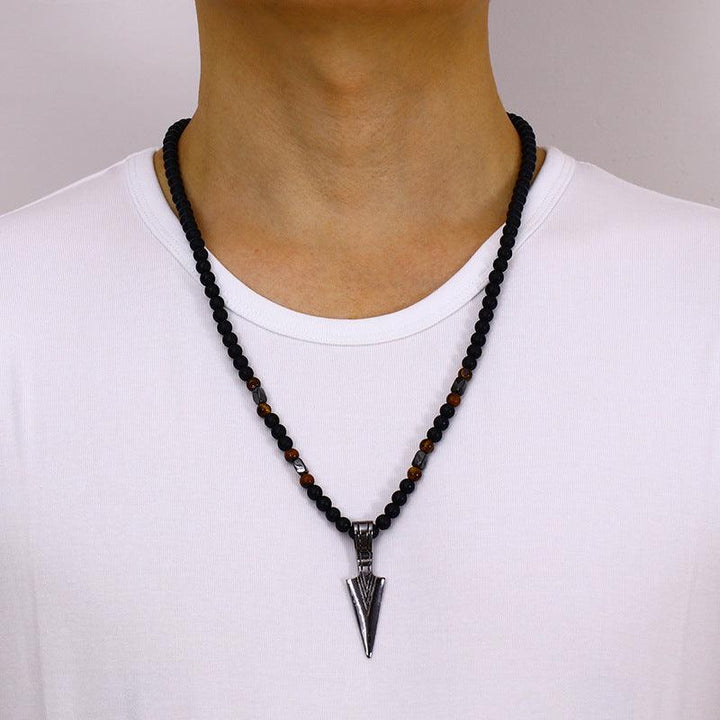 Magnet Diamond Stone Column Pendant Men's Necklace - Super Amazing Store