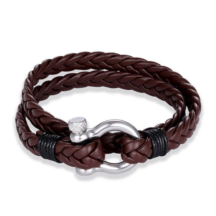 Men And Women All-matching Multi-layer Woven Leather Bracelet - Super Amazing Store