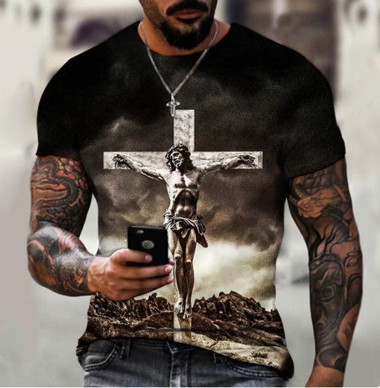 Men's 3D Printed Short Sleeve T-shirt Top - Super Amazing Store