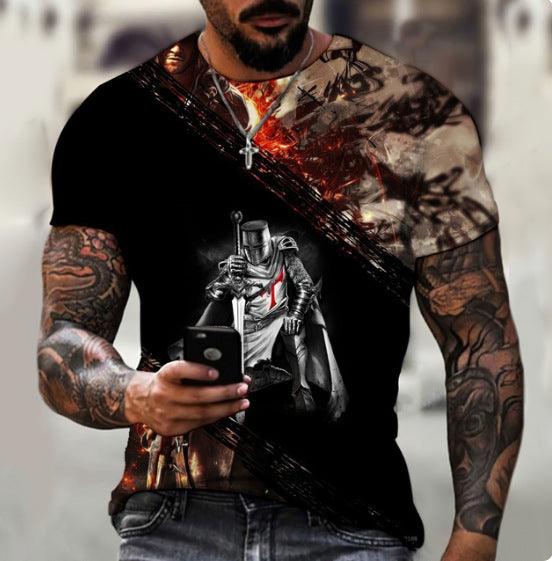 Men's 3D Printed Short Sleeve T-shirt Top - Super Amazing Store