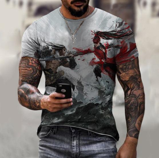 Men's 3D Printed Short Sleeve T-shirt Top - Super Amazing Store