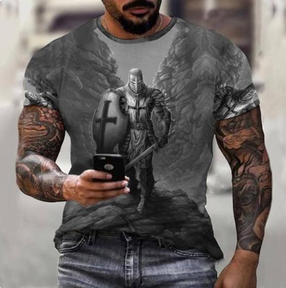 Men's 3D Printed Short Sleeve T-shirt Top - Super Amazing Store