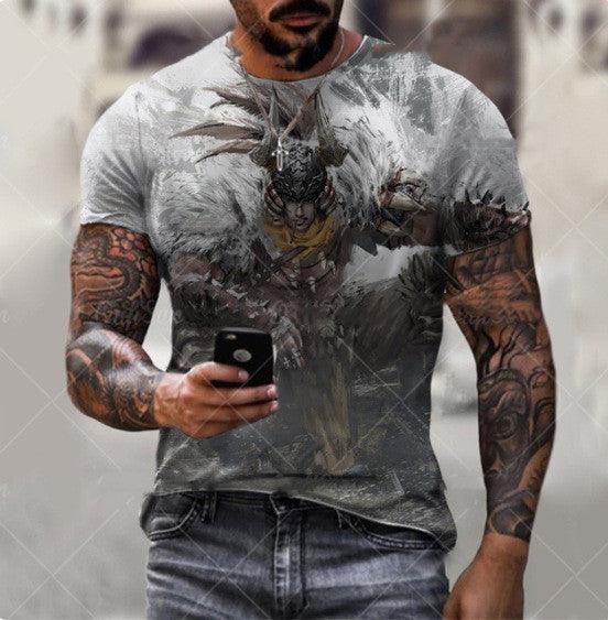 Men's 3D Printed Short Sleeve T-shirt Top - Super Amazing Store