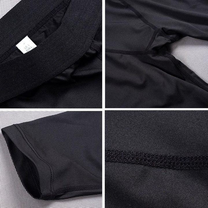 Men's Elastic Quick Drying All Black Tight Sports Pants - Super Amazing Store