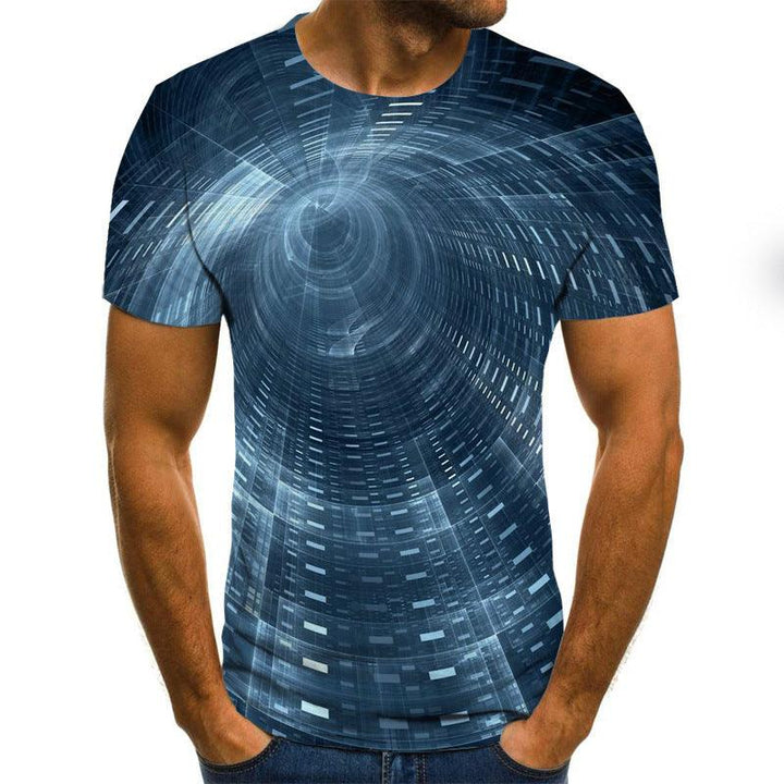 Men's Fashion 3D Space Tunnel T-shirt - Super Amazing Store