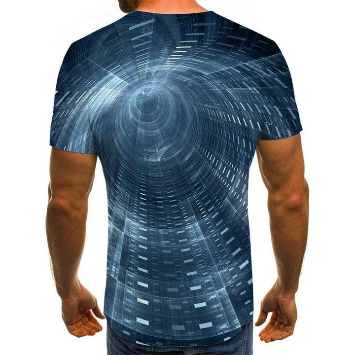 Men's Fashion 3D Space Tunnel T-shirt - Super Amazing Store