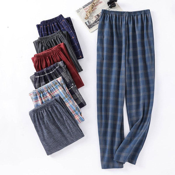 Men's Fashion Casual Cotton Plaid Pants - Super Amazing Store