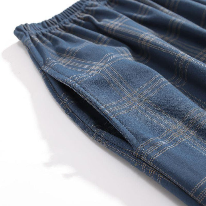 Men's Fashion Casual Cotton Plaid Pants - Super Amazing Store