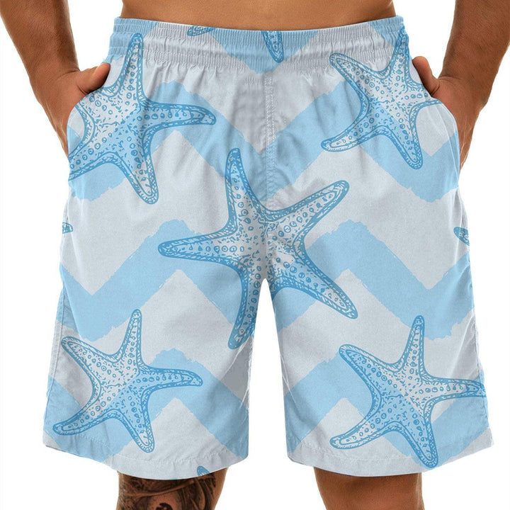 Men's Fashion Casual Print Sports Quick Dry Beach Pants - Super Amazing Store